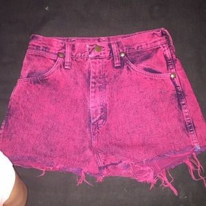 High waisted wrangler jeans shorts